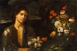 自画像、パオロ アントニオ バルビエリ (1603-1649) 作