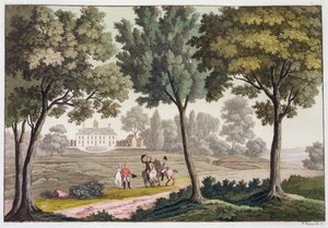 マウントバーノン、バージニア州、アメリカ合衆国、c1820-1839 のジョージ ワシントンの家