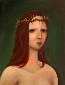 エッチェ・ホモ、2023年（油彩、木製パネル） 作： Paolo Perfranceschi