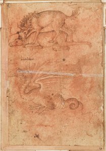 Ein Einhorn tötet eine Hirschkuh und einen Drachen 作： パオロ・ウチェッロ