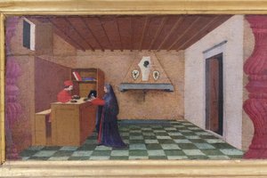 ホストの冒涜のプレデラ、詳細 作： Paolo Uccello