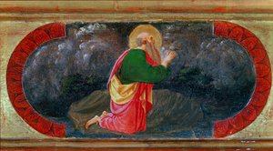 パトモスの聖ヨハネパオロ・ジ・ドーノ（パオロ・ウッチェロ）（1397-1475）の絵画 作： Paolo Uccello