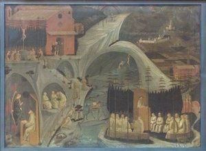 Kohtauksia luostarielämästä (Tebaide) 作： Paolo Uccello
