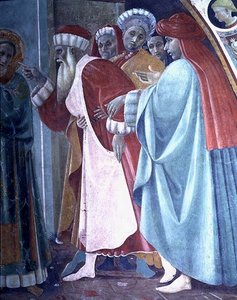 聖ステファンの論争、聖説教の詳細、カペラデルアッスンタ 作： Paolo Uccello