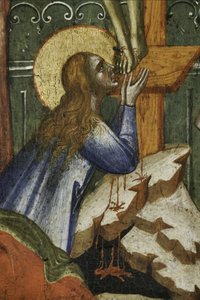 マグダラのマリア、「聖人と磔刑の多翼祭壇画」の詳細 作： Paolo Veneziano