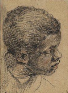 黒人少年の頭、16世紀。 作： Paolo Veronese