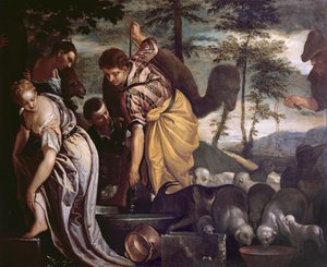 井戸でのジェイコブ 作： Paolo Veronese