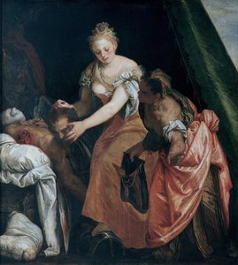 ホロフェルネスの首とジュディス、c。 1580