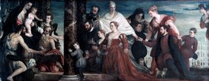 マドンナとクッチナ家、1571年 作： Paolo Veronese