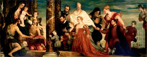 Cuccina家族のマドンナ、ca 1571-1572 作： Paolo Veronese