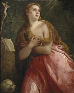悔い改めたメアリーマグダレン、1583 作： Paolo Veronese
