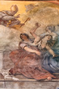 聖カタルドの生涯を描いたフレスコ画 作： パオロ・ディ・マッテイス