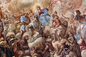 聖カタルドの生涯を描いたフレスコ画 作： パオロ・ディ・マッテイス