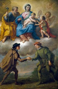 パオロ・デ・マテイス（1662-1728）による、ベネベント市の派閥間の平和 作： Paolo di Matteis