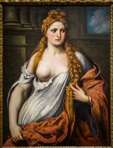 若い女性の肖像 作： パリ・ボルドーネ