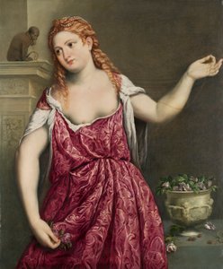 若い女性の肖像 作： パリ・ボルドーネ