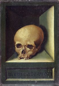 メメント・モリ 1794年頃 オーク材パネルに油彩