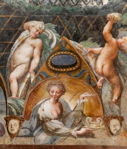 女神セレスとしてのパオラ・ゴンザガ、ダイアナとアクタイオーンの部屋、2384753 の詳細 作： Parmigianino
