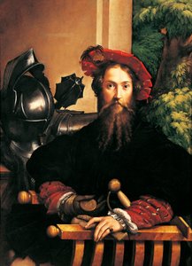 ガレアッツォ・サンヴィターレの肖像 作： Parmigianino