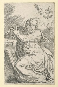 受胎告知 作： Parmigianino
