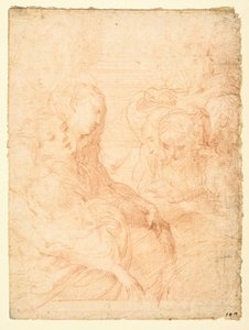 女性のグループ (直腸) 作： Parmigianino