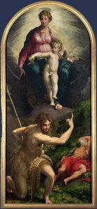 マドンナと聖ヨハネと聖ジェロームの子供 作： Parmigianino