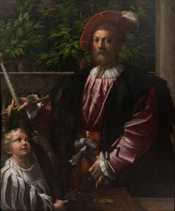 ロレンツォ・チーボの肖像 作： Parmigianino