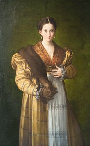 Retrato de uma jovem, Antea 作： Parmigianino (1503 40)