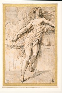 横たわる女性像 作： Parmigianino