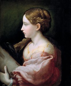 フランチェスコ・マッツォーラ・イル・パルミジャニーノ・ディット・ル・パルメザン（1503-1540）による絵画「サント・バルベ」1522年、マドリッドのプラド美術館