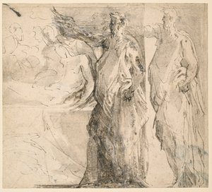 「埋葬」のための研究 作： Parmigianino