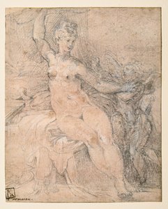 金星がキューピッドを武装解除する 作： Parmigianino