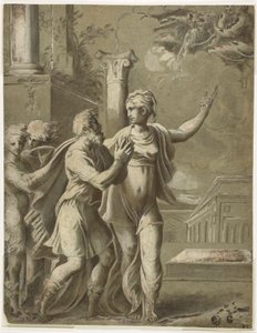 アウグストゥスとティブルトゥスのシビュラ 作： Parmigianino