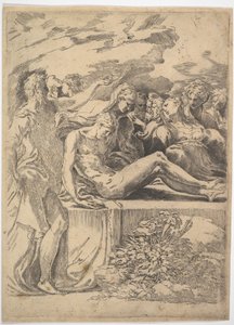 埋葬.n.d. 作： Parmigianino