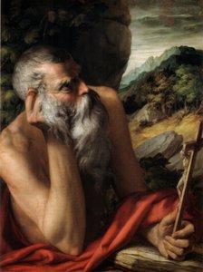 イタリア語： 聖ジェローム 作： Parmigianino