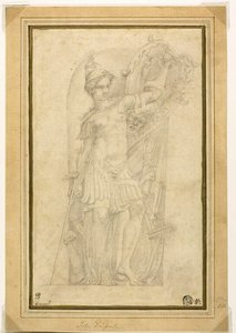 ニッチにおけるミネルバ（またはベローナ 作： Parmigianino