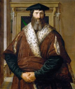 男の肖像マラテスタバグリオーネ、1535年頃 作： Parmigianino