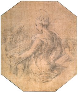 聖セシリア、c1527-1530 作： Parmigianino