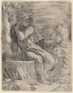 少年と二人の老人 作： Parmigianino