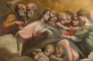 聖カタリナの神秘的な結婚、1524年頃 作： Parmigianino