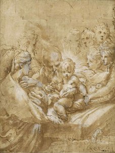 割礼、16世紀の前半。 作： Parmigianino