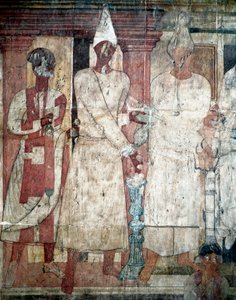 パルティア帝国：「コノンの犠牲」 パルミレン神の神殿またはベルの神殿のフレスコ画