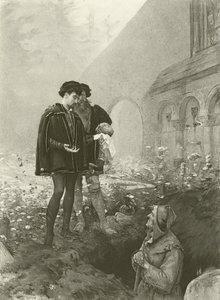 ハムレットと墓掘り（グラビア） 作： Pascal Adolphe Jean Dagnan Bouveret