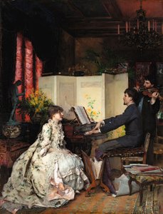 デュエット、1883年。 作： Pascal Adolphe Jean Dagnan Bouveret