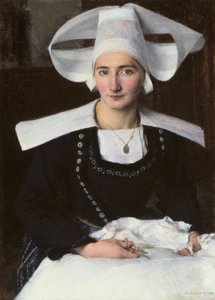 ブルターニュの女性 作： Pascal Adolphe Jean Dagnan Bouveret
