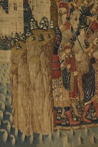 パストラーナ・タペストリー、トゥルネーの製造、おそらくパッシエ・グルニエの工房のもの、1471年頃～1475年（タペストリー） 作： Pasquier (workshop of) Grenier