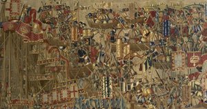 パストラーナ・タペストリー、トゥルネーの製造、おそらくパッシエ・グルニエの工房のもの、1471年頃～1475年（タペストリー）