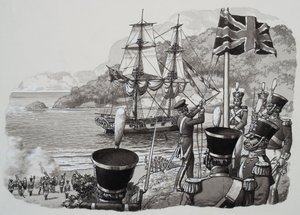 1827年1月21日、西オーストラリア州到着（ガッシュ、紙）