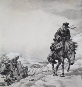 ロイヤル・メッセンジャー・ジェイムズ・バイリー・フレイザー（1783-1856）（紙にグワッシュ） 作： Pat (1907-95) Nicolle