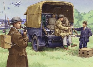 BBCの外部放送の初期（紙にガッシュ） 作： Pat (1907-95) Nicolle